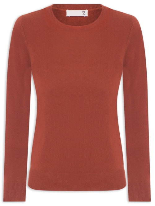 Sweater Feminino Puro Cashmere - Terracota