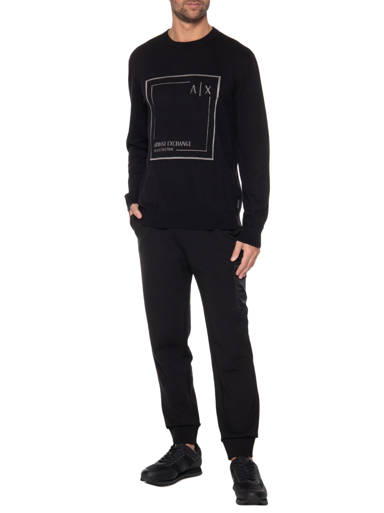 Sweater Masculino Preto Armani Exchange