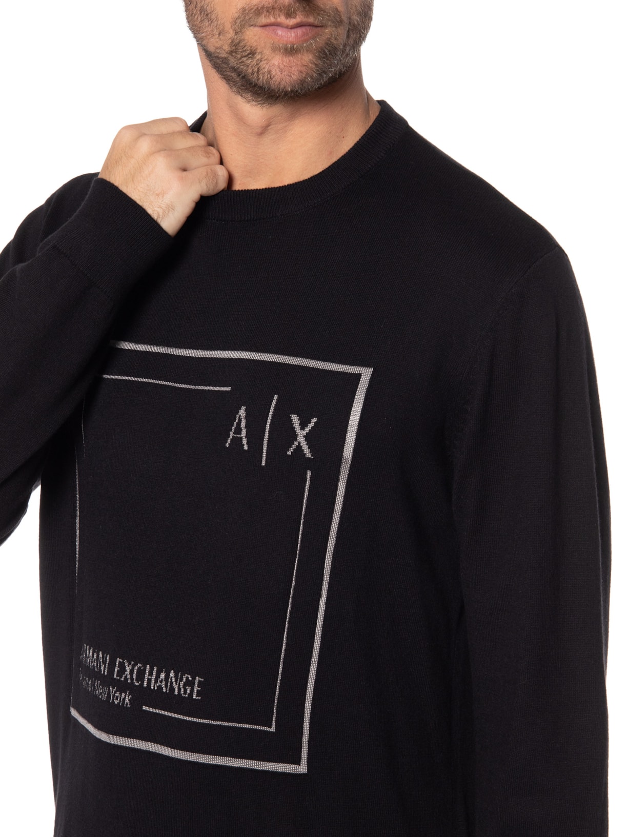 Sweater Masculino Preto Armani Exchange