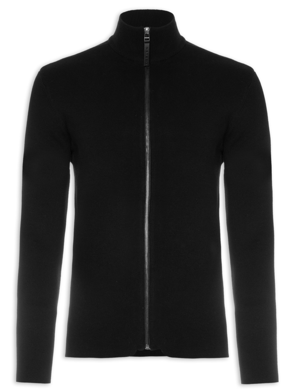 Sweater Masculino Tricot Zipped Cotton - Preto