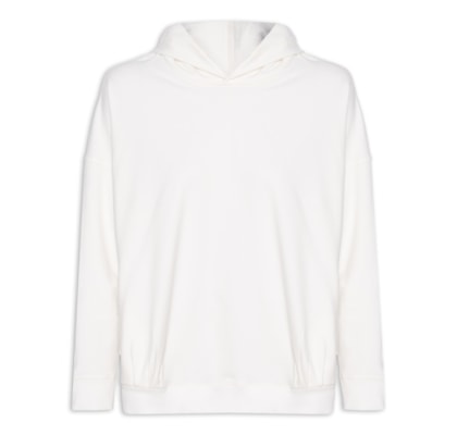 Sweatshirt Capuz Cinza Claro Algodão Potencial