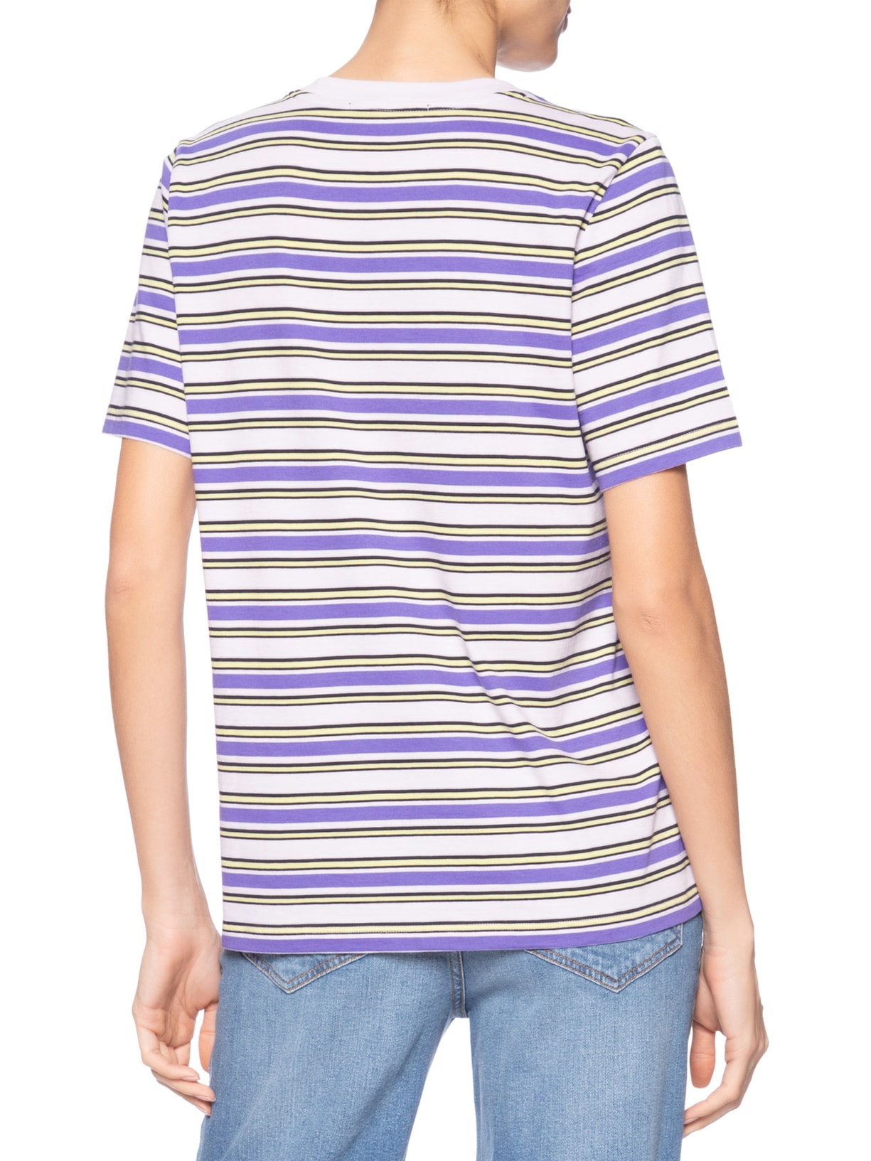 T-shirt De Malha Fio Tinto Lilás Lavander Roxo Animale