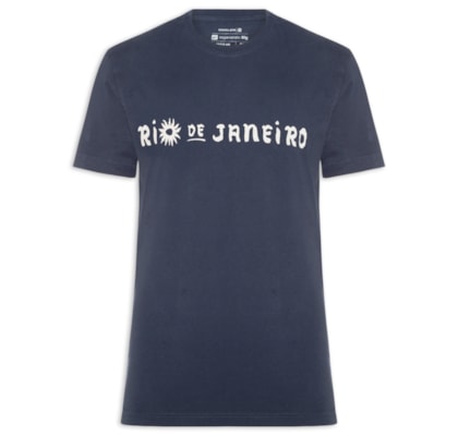 T-Shirt Masculina Vintage Caiçara Rio MC - Azul