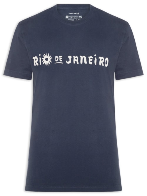 T-Shirt Masculina Vintage Caiçara Rio MC - Azul