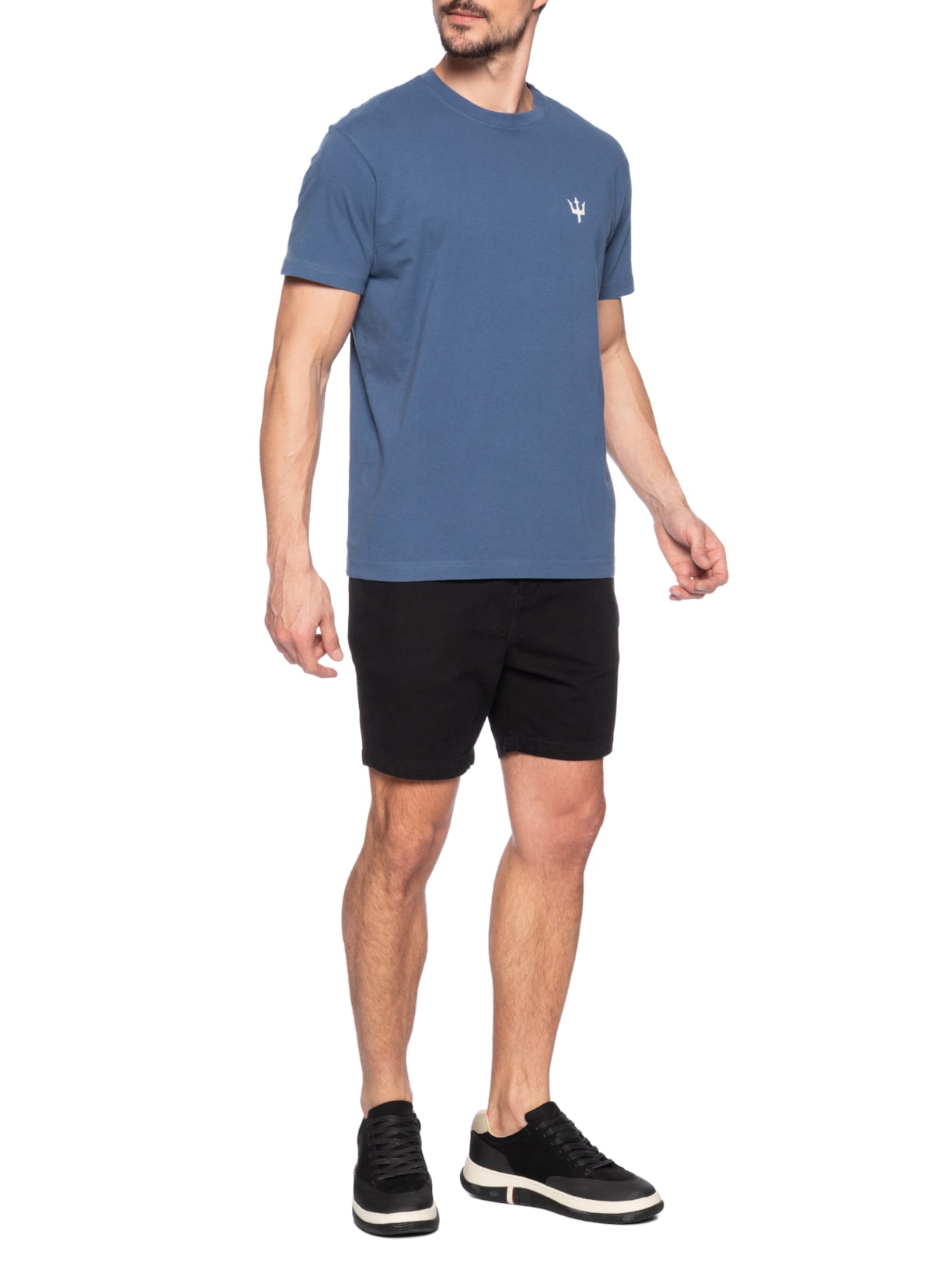 T-Shirt Masculina Vintage Protect Our Oceans MC Azul Osklen