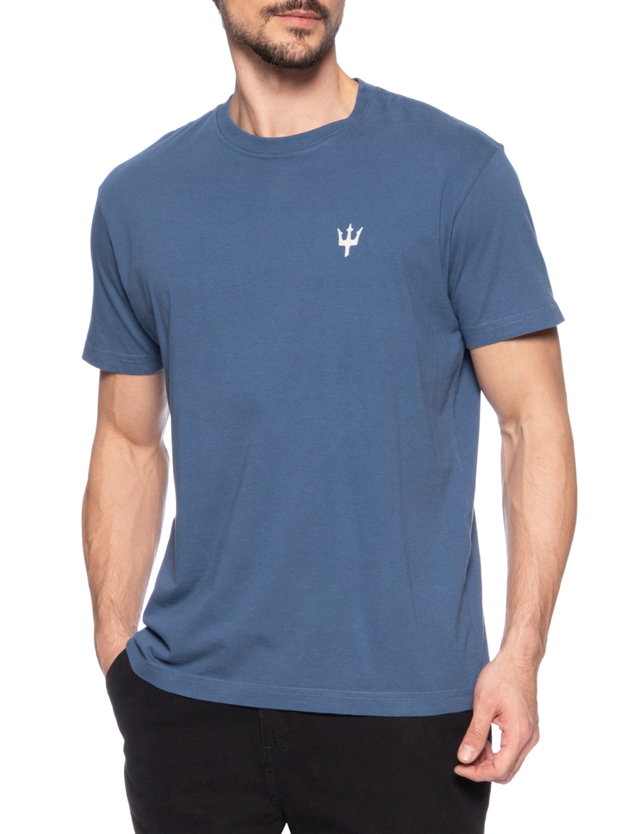 T-Shirt Masculina Vintage Protect Our Oceans MC Azul Osklen