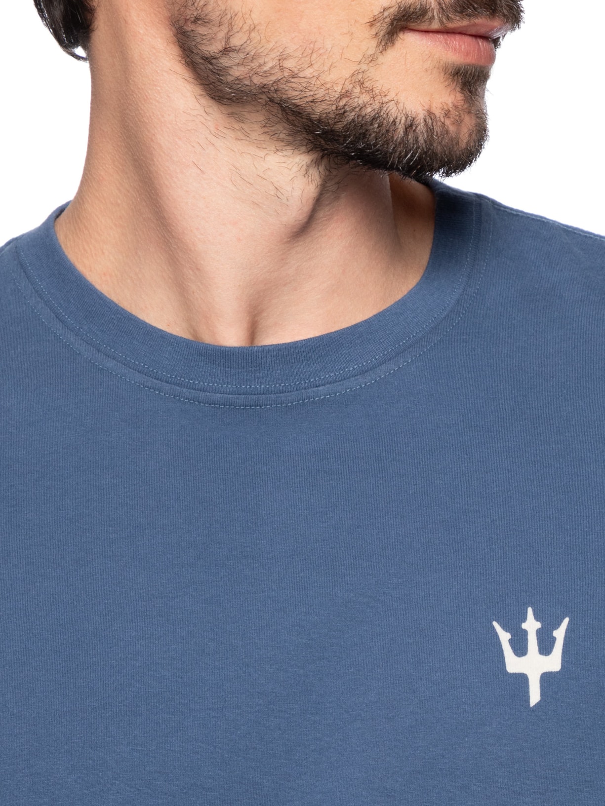 T-Shirt Masculina Vintage Protect Our Oceans MC Azul Osklen