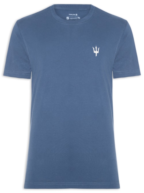 T-Shirt Masculina Vintage Protect Our Oceans MC - Azul