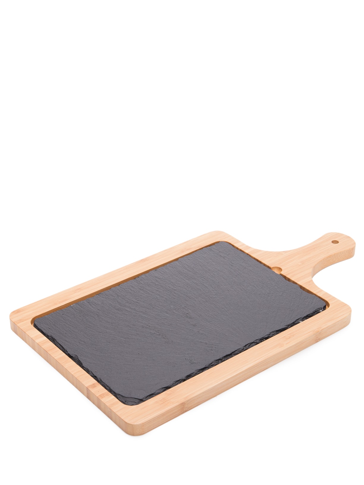 Tabua De Queijo De Pedra E Bambu Marrom '2Home