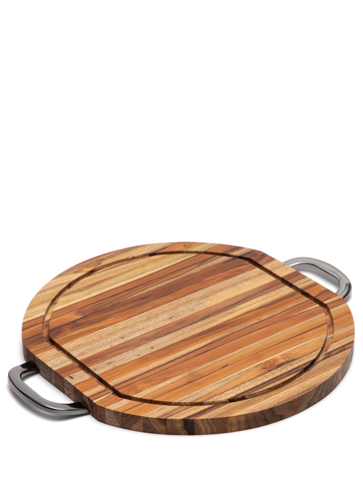 Tábua Para Corte Em Madeira Com Alça Queens 1 Peça - Marrom