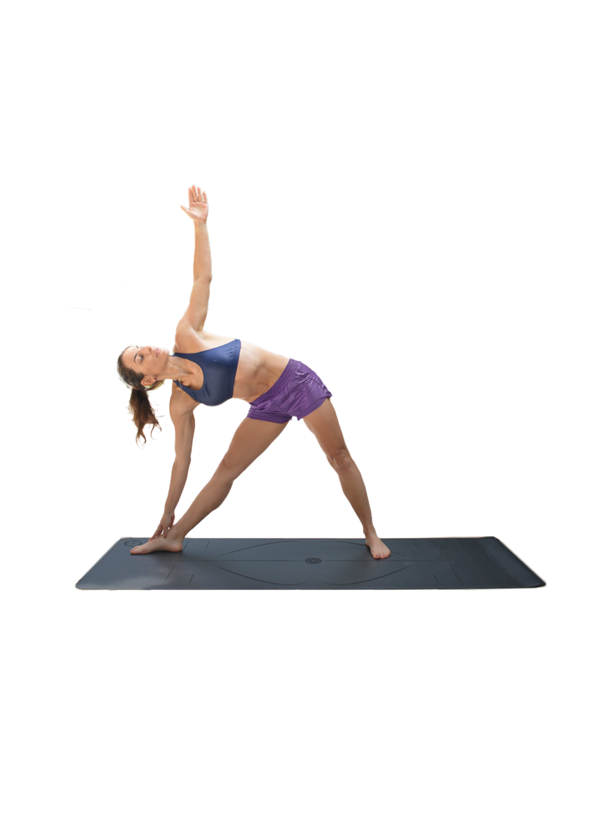 Tapete de Yoga Alinhamento Cinza Hopu Yoga