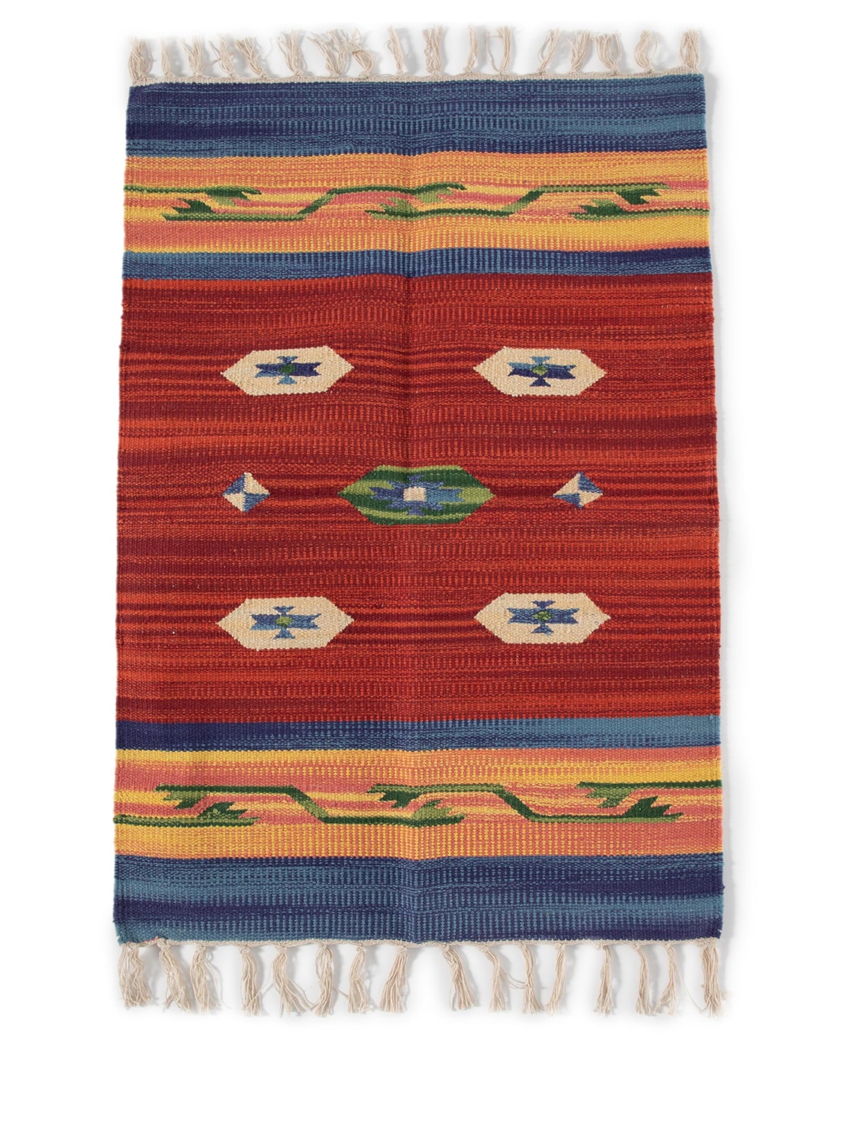 Tapete Jacquard Ganado - Vermelho