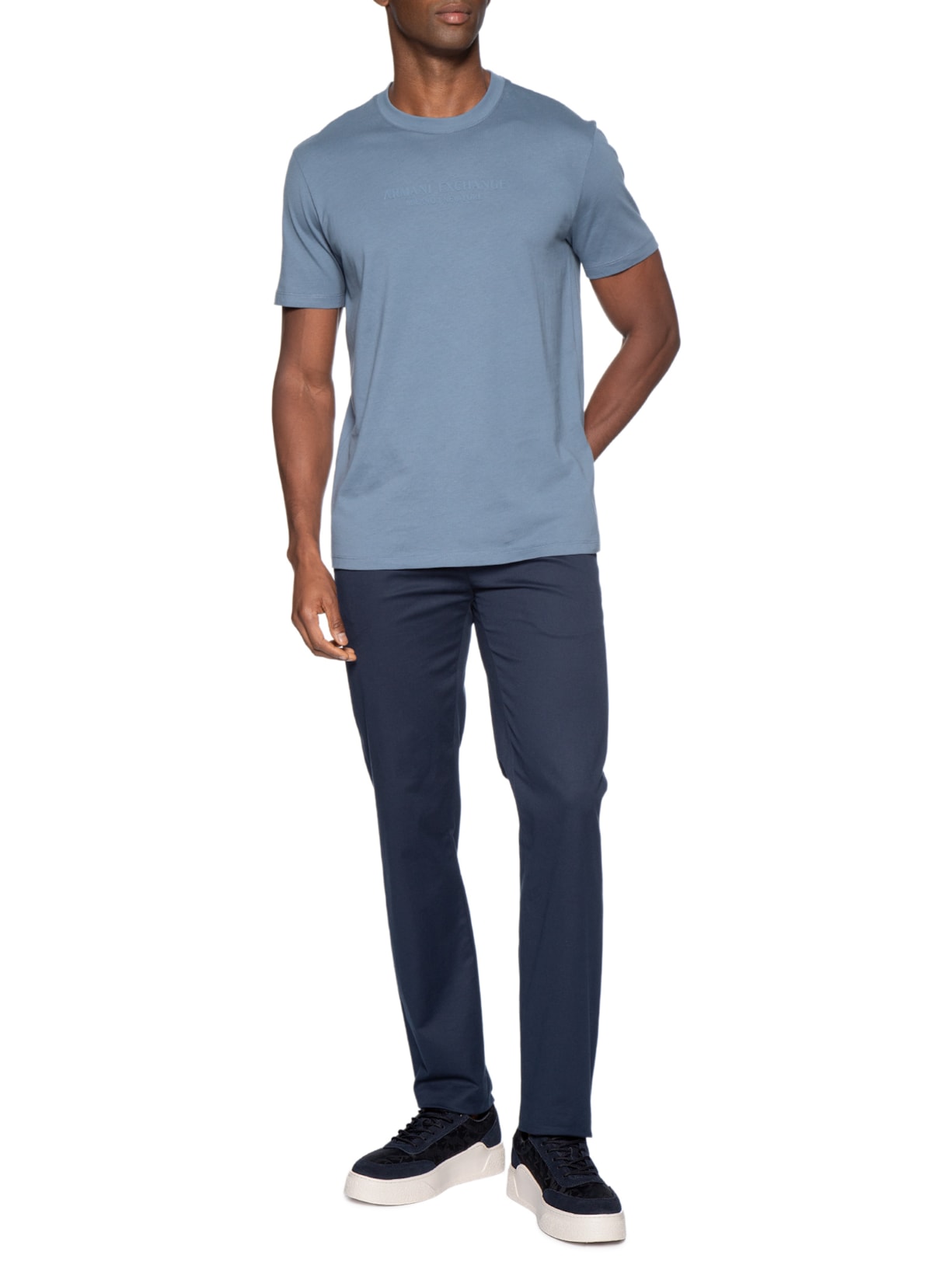 Tênis Casual Masculino Azul Armani Exchange