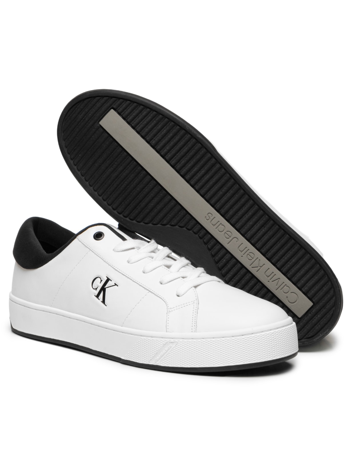 Tênis Casual Masculino Palito Side Branco Calvin Klein Jeans