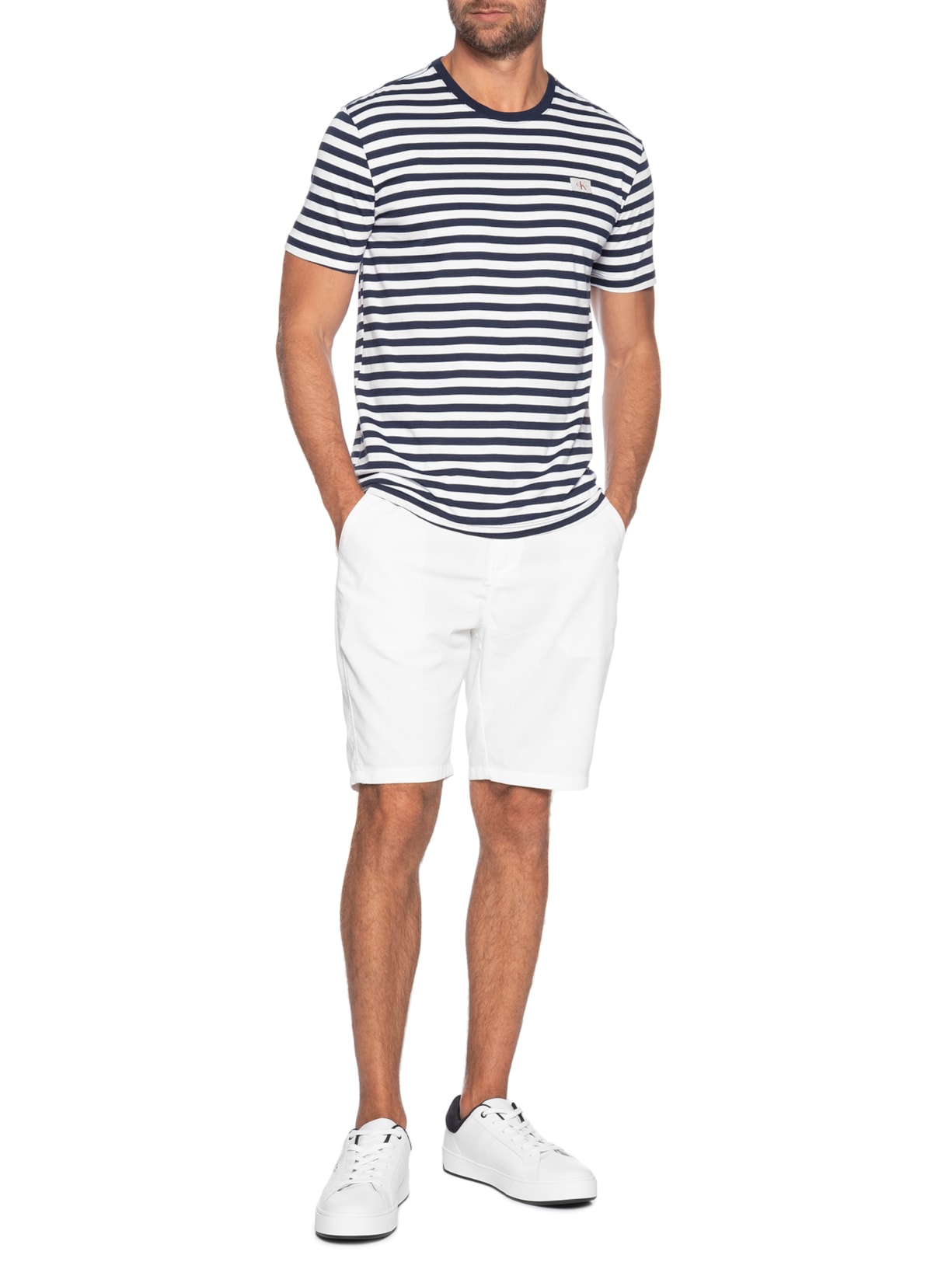 Tênis Casual Masculino Palito Side Branco Calvin Klein Jeans