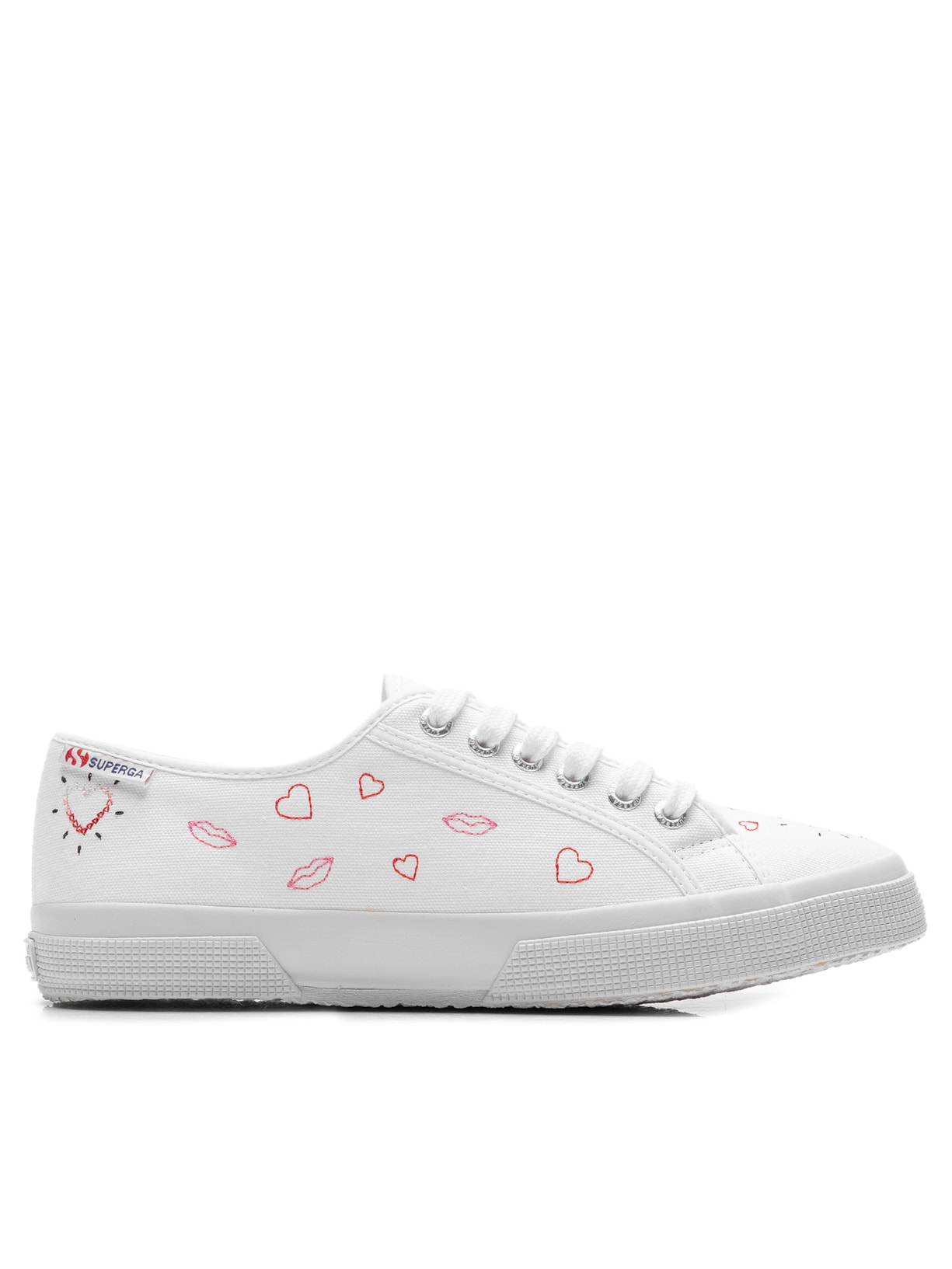Tênis Feminino 2750 Mouths & Hearts - Off White