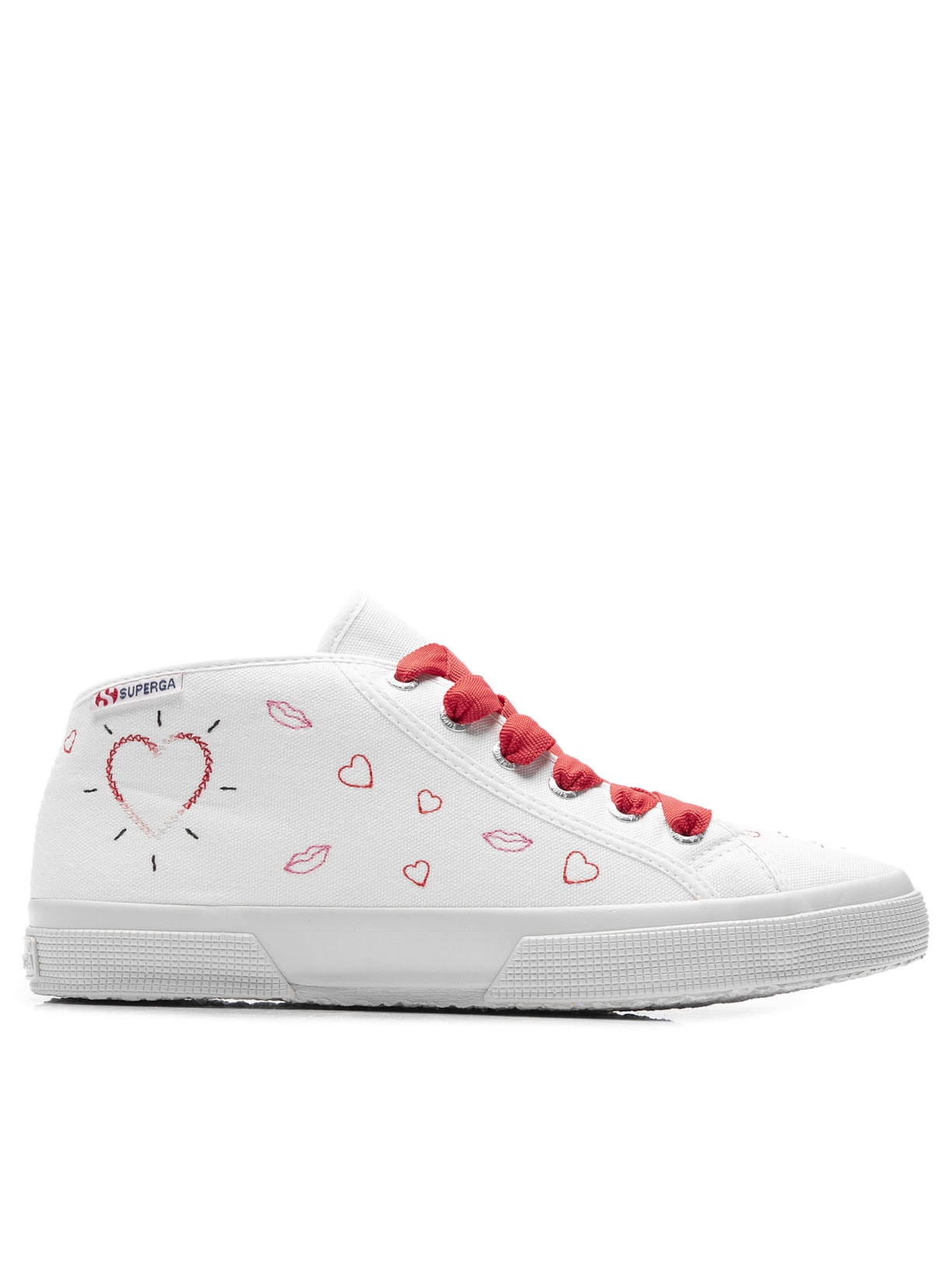 Tênis Feminino 2754 Mouths & Hearts - Off White