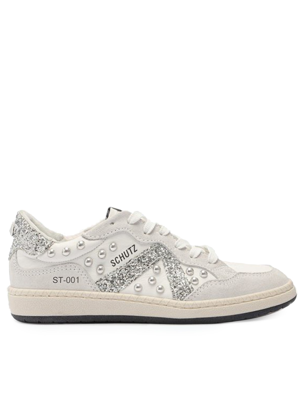 Tênis Feminino Aplicações Metalizadas - Branco