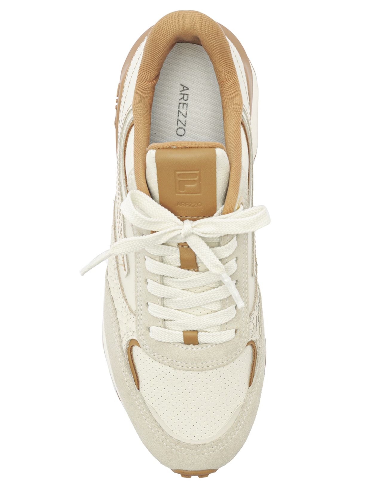 Tênis Feminino Branco Sport Bege Arezzo + Fila