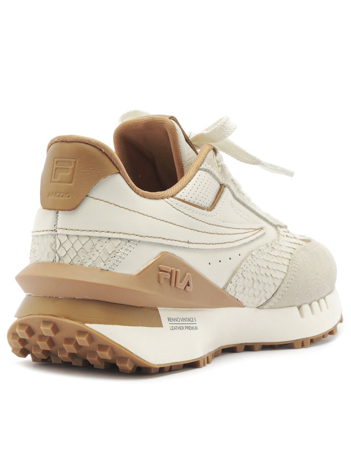 Tênis Feminino Branco Sport Bege Arezzo + Fila