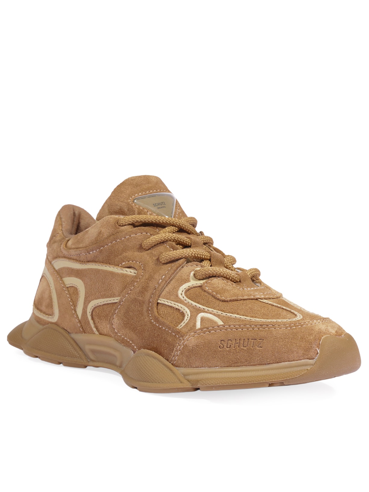 Tênis Feminino Bubble Marrom Schutz