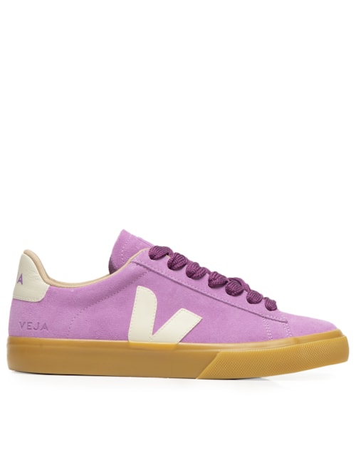 Tênis Feminino Campo Bold Suede - Rosa