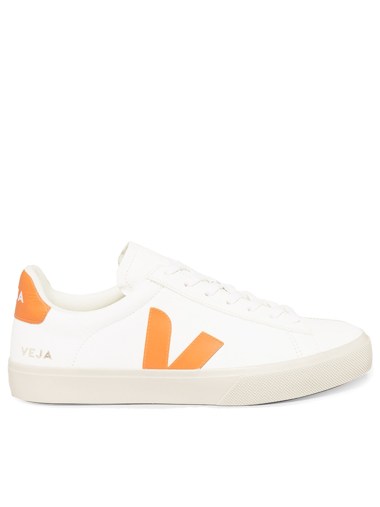 Tênis Feminino Campo Leath Extra White Fury - Laranja