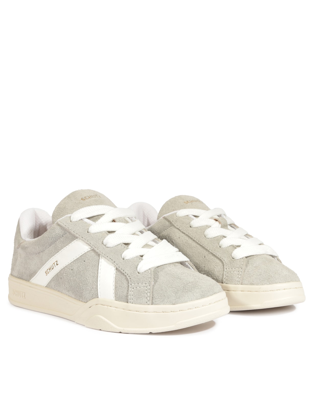 Tênis Feminino Camurça Cinza Schutz