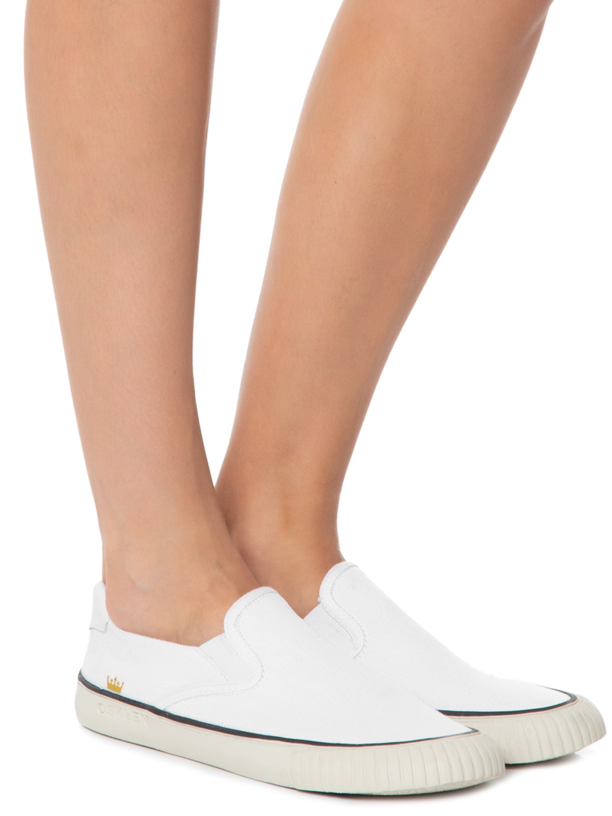 Osklen Tênis Feminino Canvas Slip On Branco