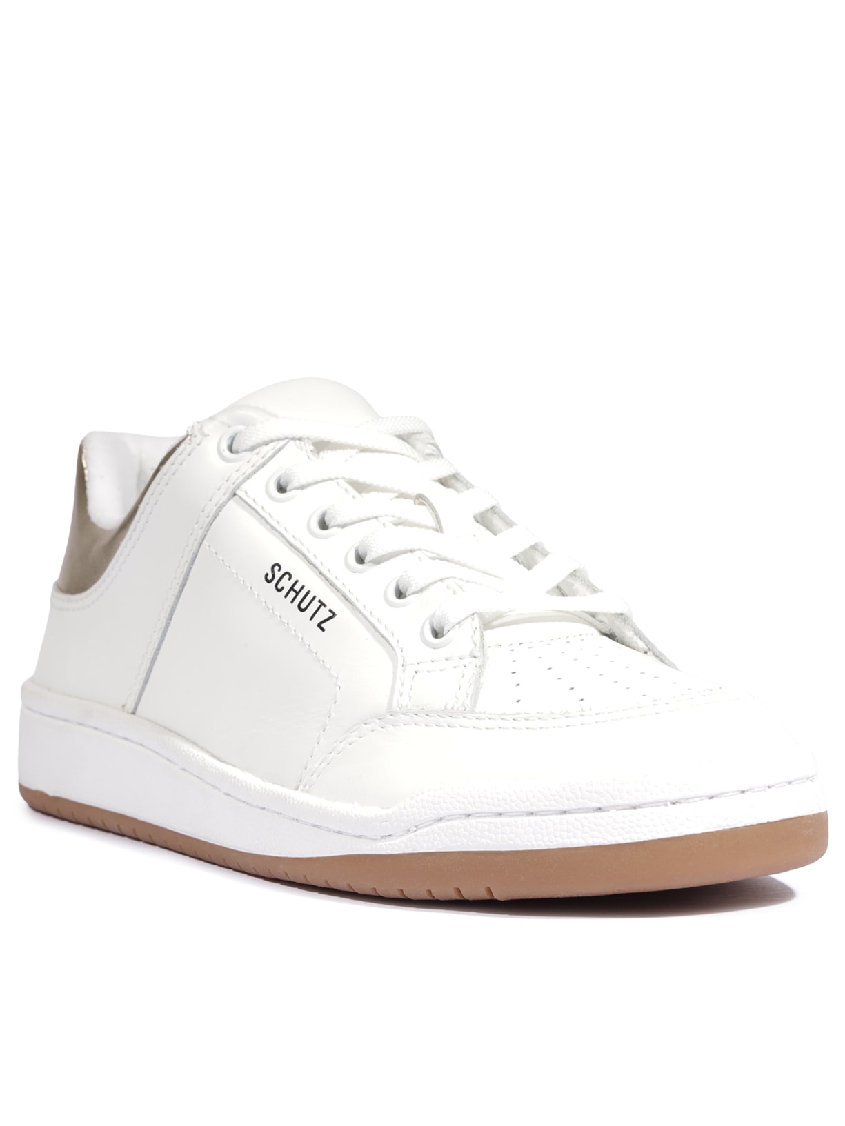 Tênis Feminino Casual Cloud Nappa/Metalic Napa Branco Schutz