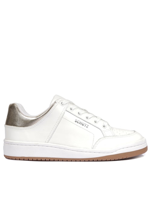 Tênis Feminino Casual Cloud Nappa/Metalic Napa - Branco