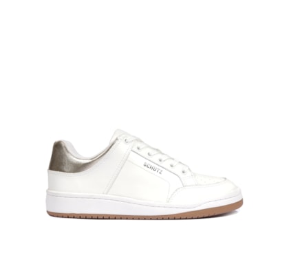 Tênis Feminino Casual Cloud Nappa/Metalic Napa - Branco