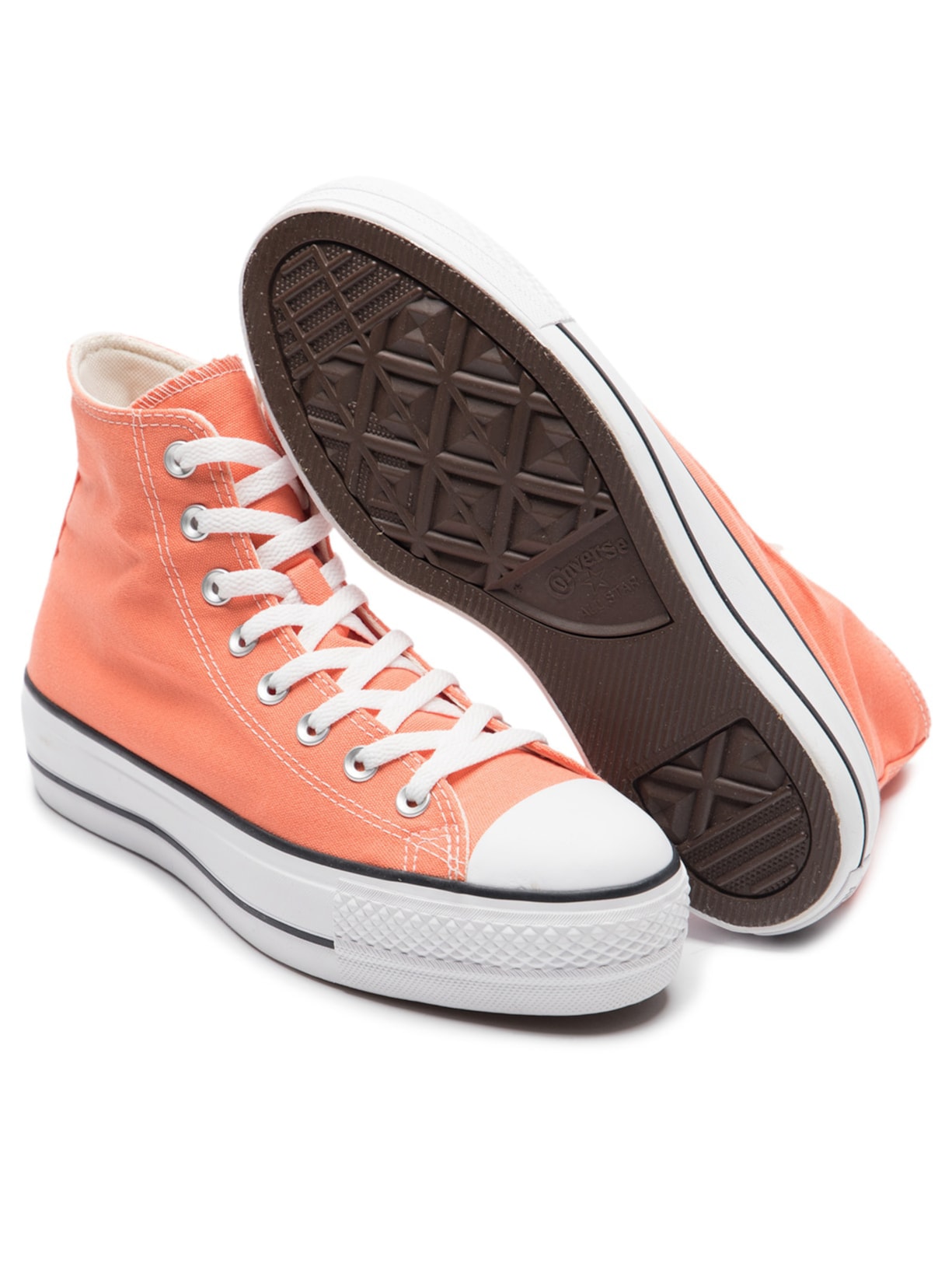 Tênis Feminino Chuck Taylor All Star Lift Seasonal Laranja Converse