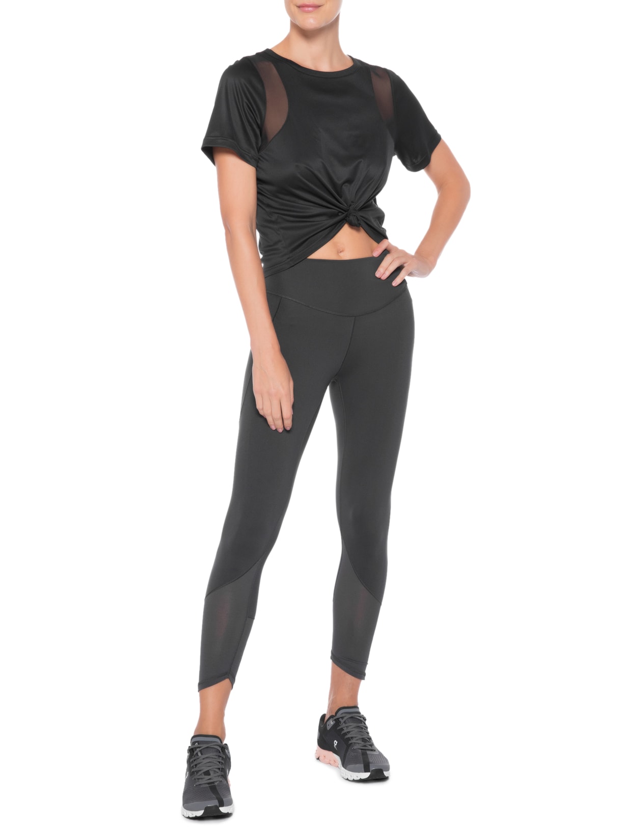 Tênis Feminino Cloudflow Cinza On Running