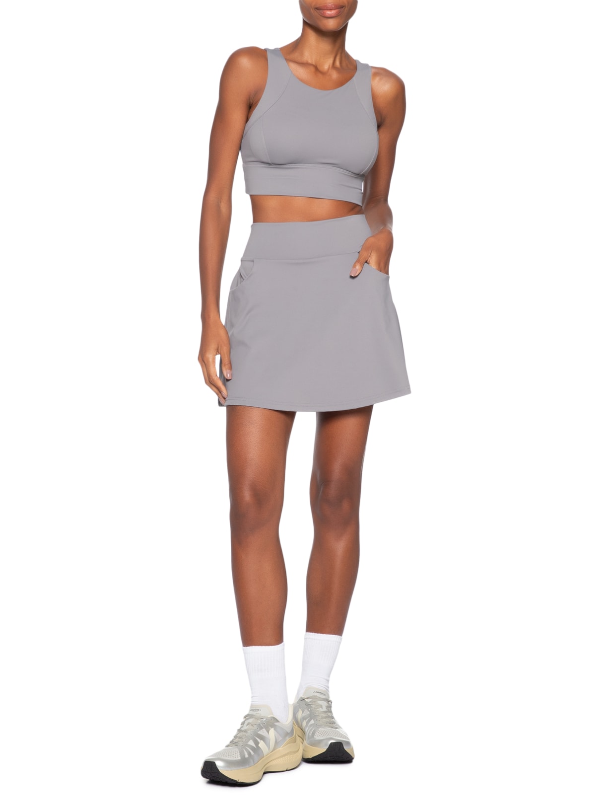 Tênis Feminino Condor 3 Adv Prateado Veja