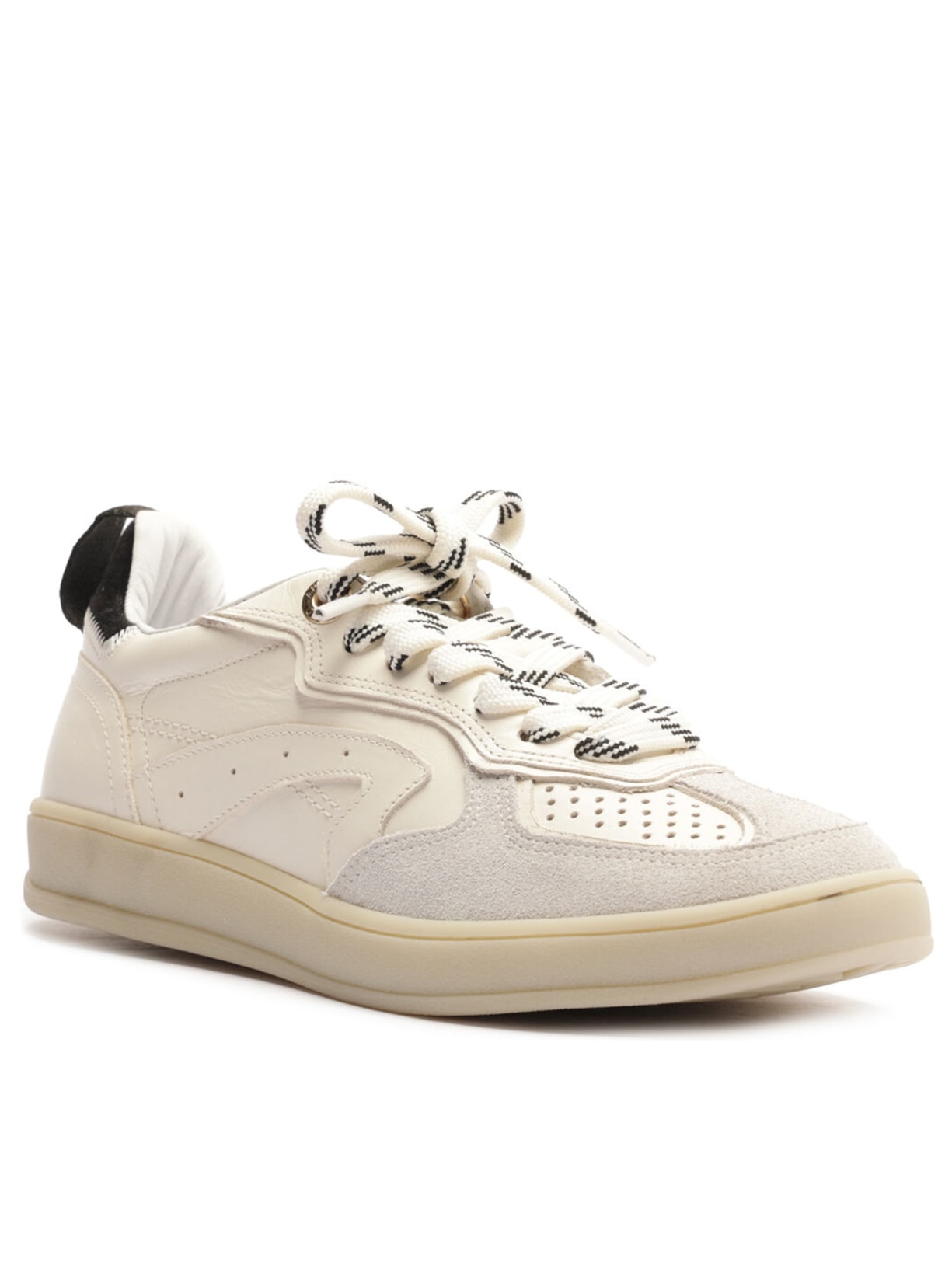 Arezzo Tênis Feminino Couro Amarração Mix ARZ72 Branco