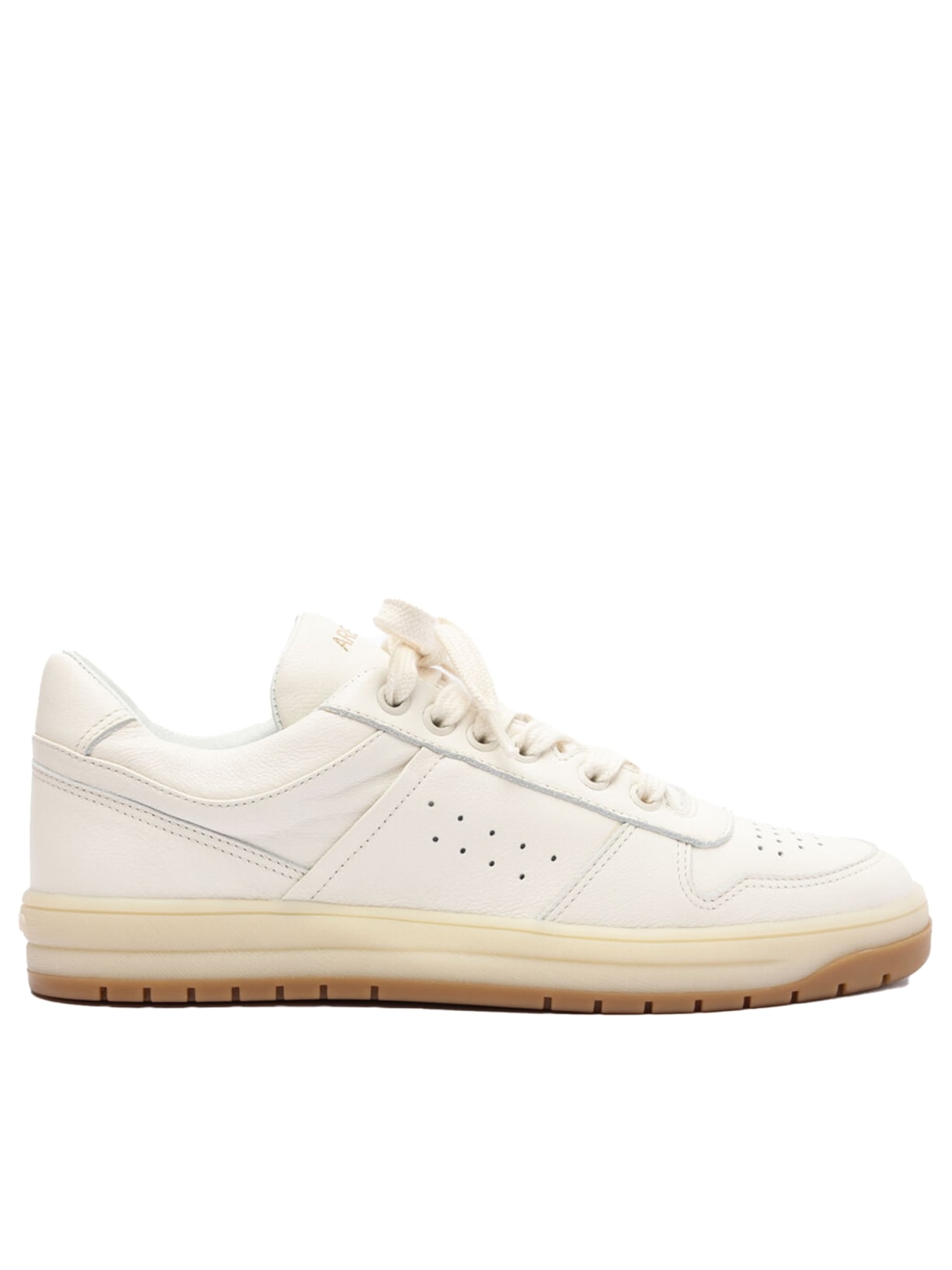 Tênis Feminino Couro Amarração Perfuros - Branco