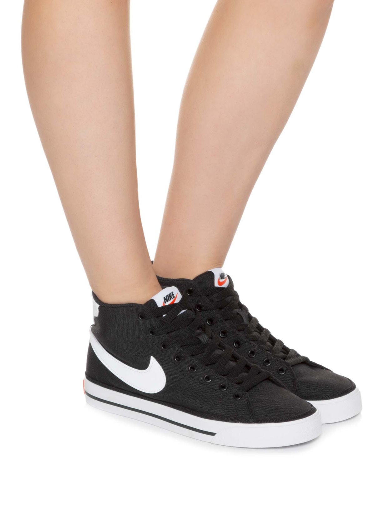 Nike Tênis Feminino Court Legacy Mid Preto