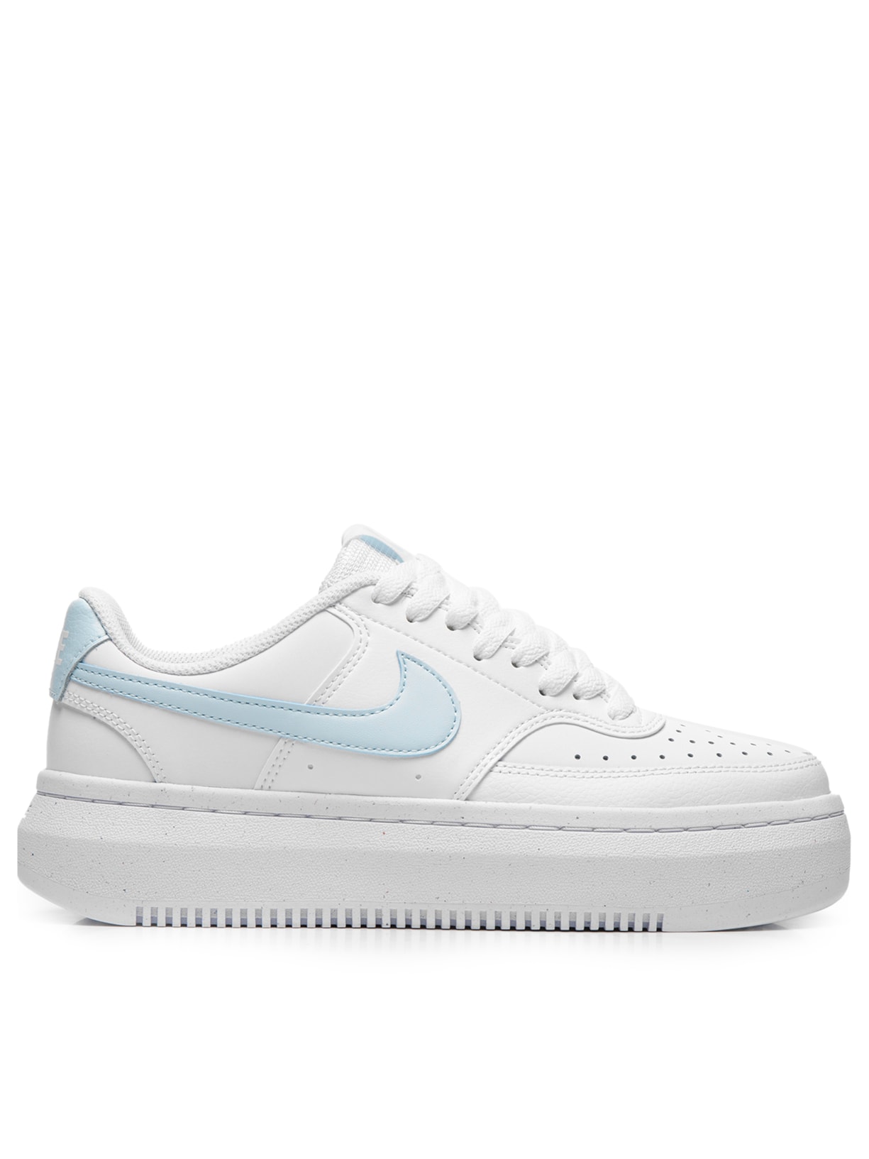Tênis Feminino Court Vision Alta Branco e Azul Nike
