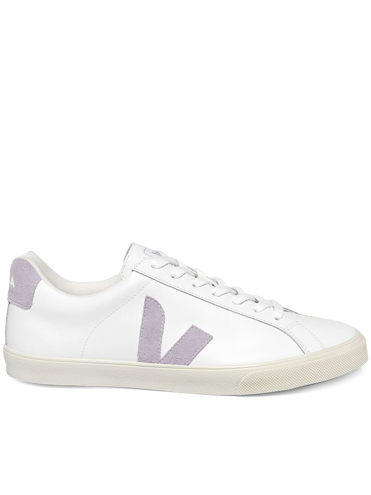 Tênis Feminino Esplar Leather Extra White Parme - Lilás