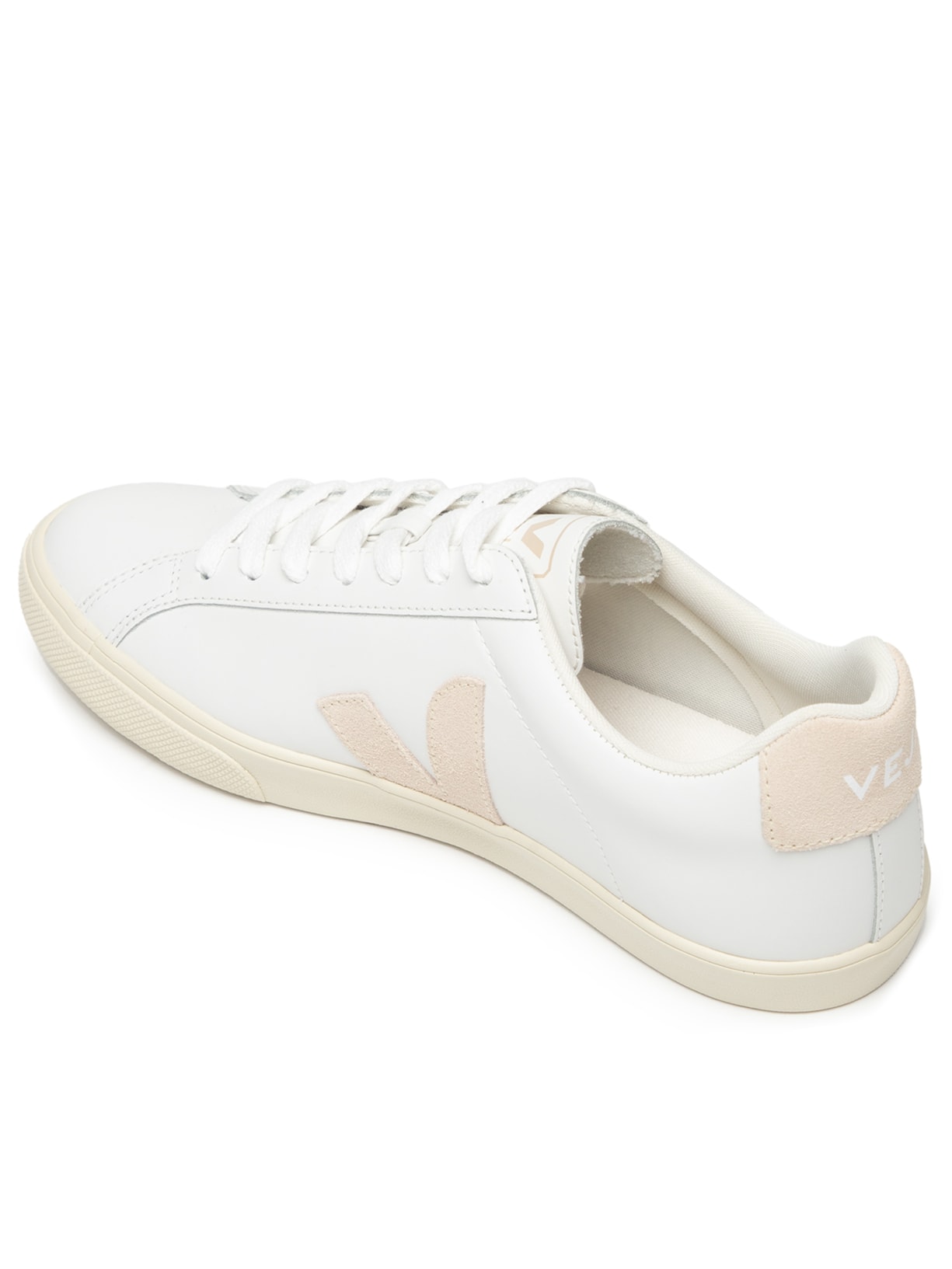 Tênis Feminino Esplar Leather Extra White Sable Bege Veja