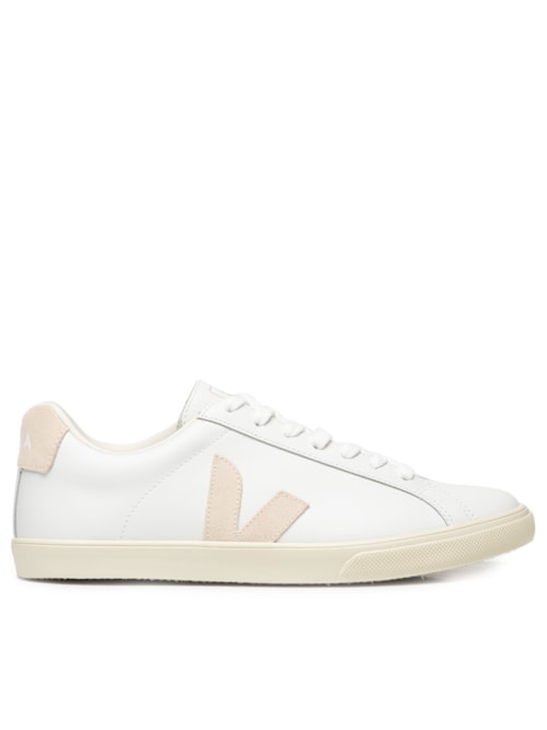 Tênis Feminino Esplar Leather Extra White Sable - Bege