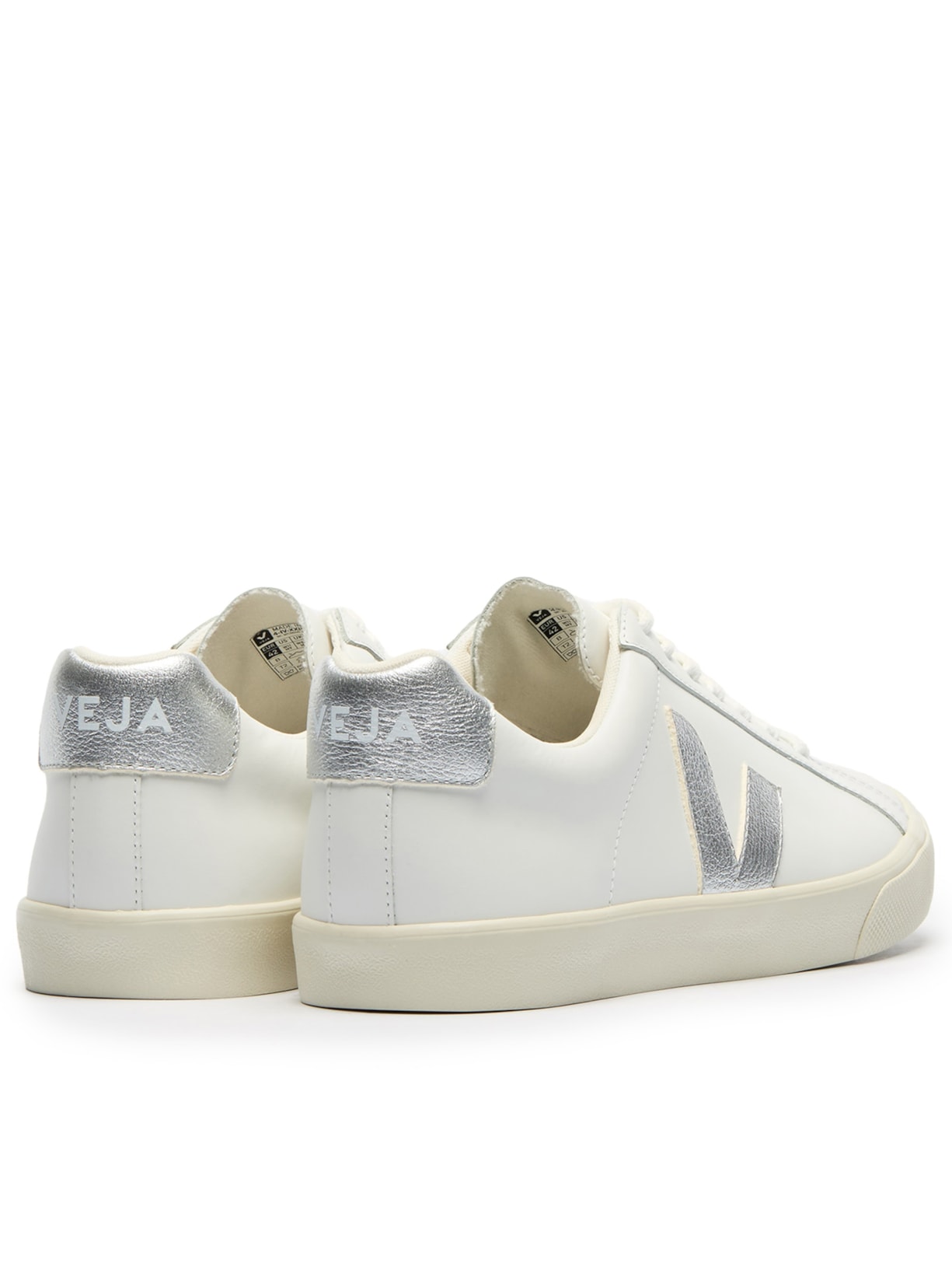 Tênis Feminino Esplar Logo Leather Prata Veja