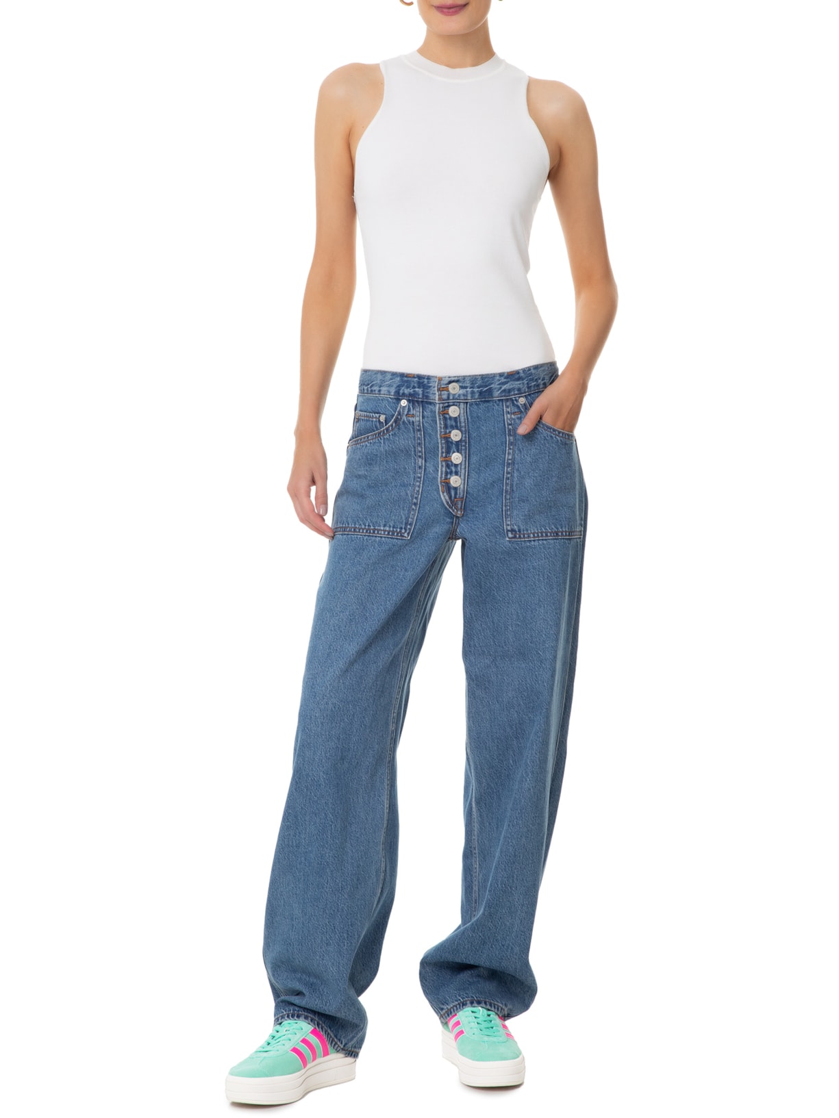 Tênis Feminino Gazelle Bold Azul Adidas Originals