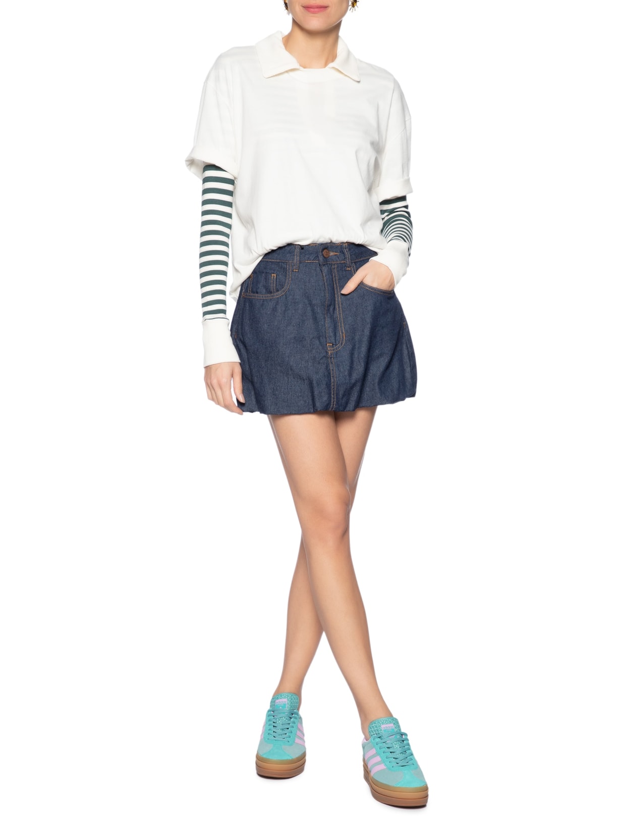 Tênis Feminino Gazelle Bold Verde Adidas Originals