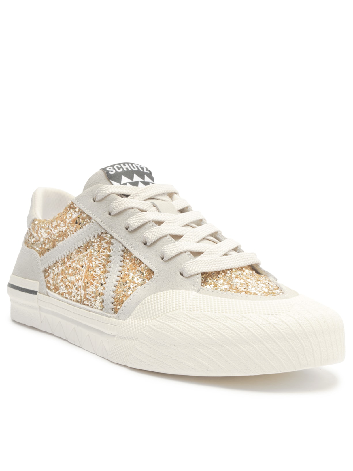 Tênis Feminino Glitter Schutz Dourado - Main Image