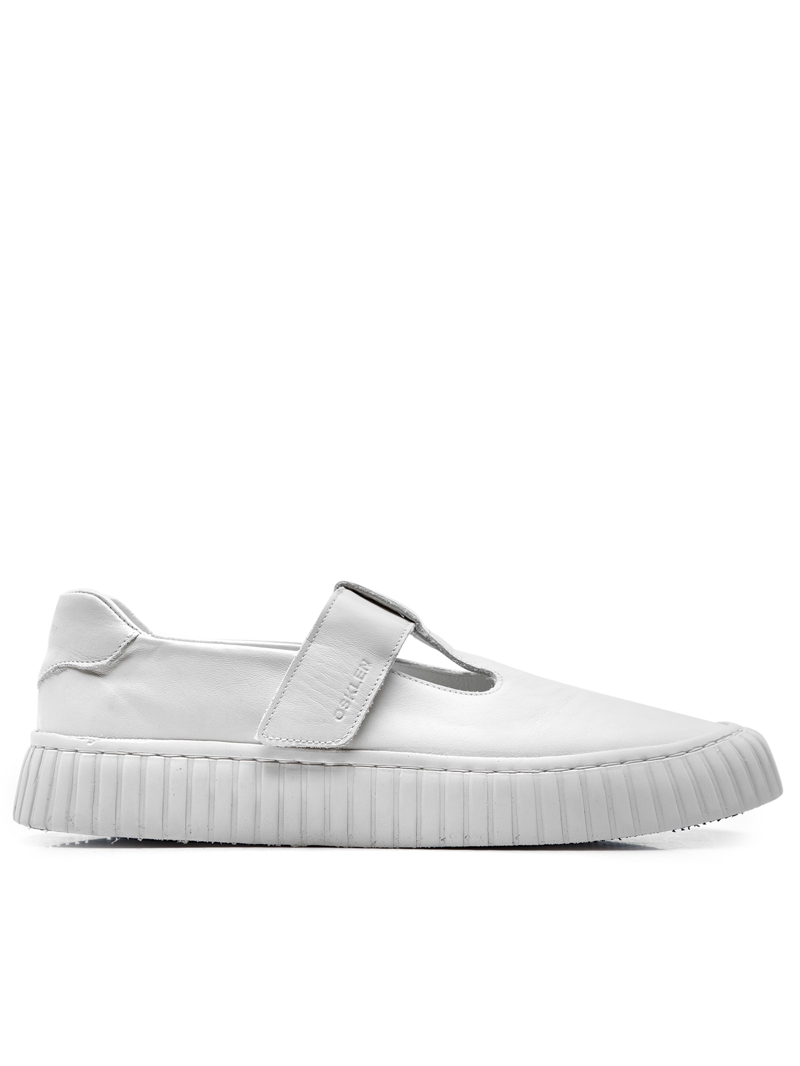Tênis Feminino Grip Mary Jane Napa - Osklen - Branco