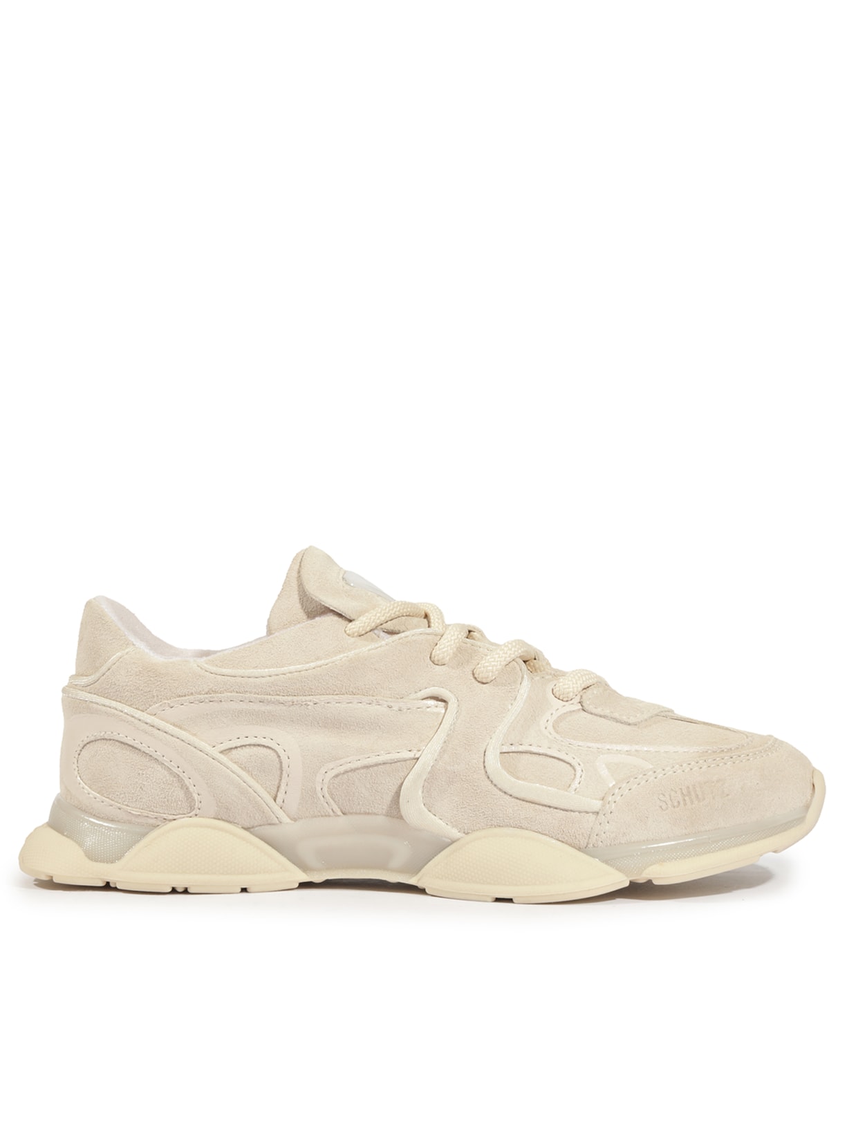 Tênis Feminino Heavy Suede/Lycra - Branco