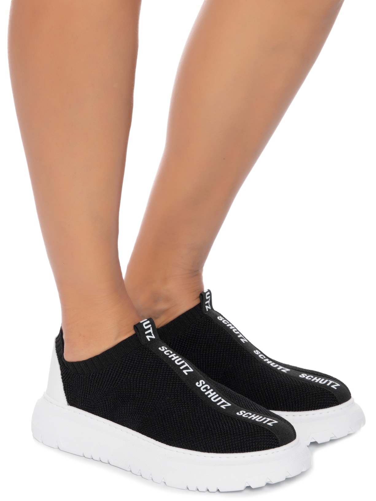 Tênis Feminino Knit Schutz Preto