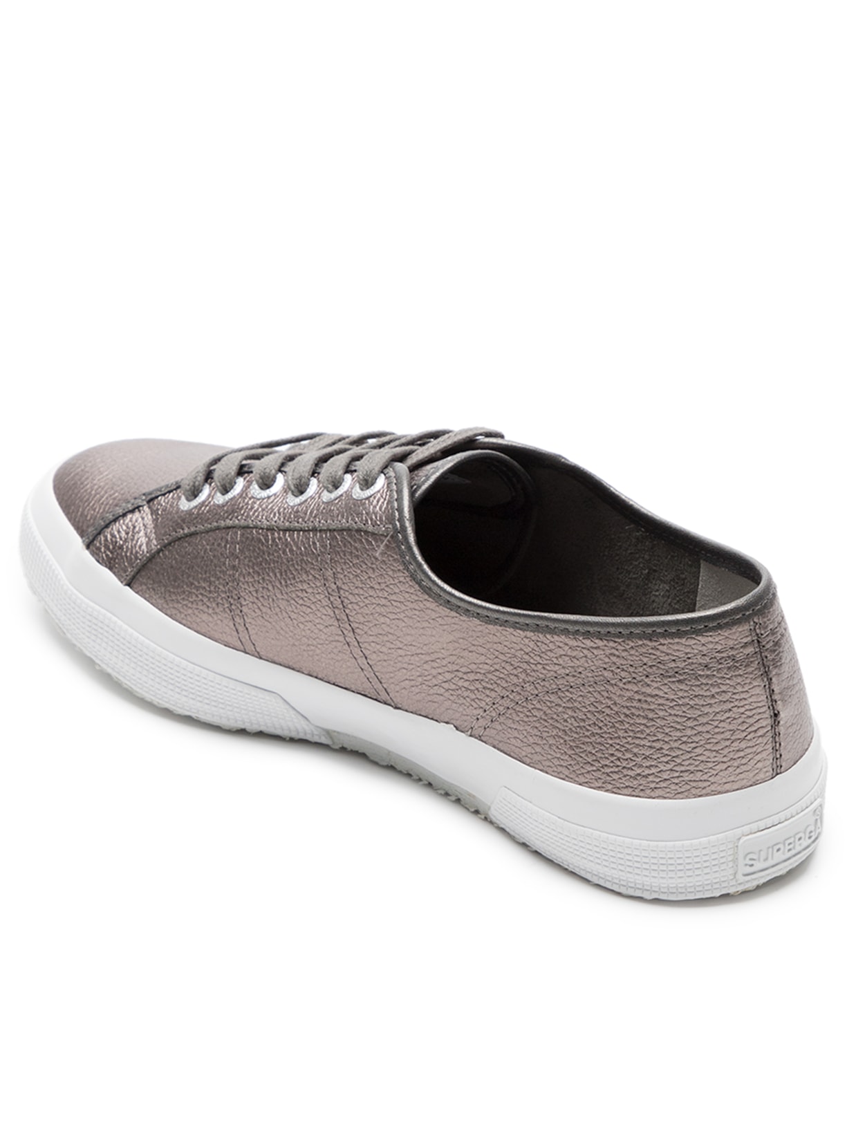 Tênis Feminino Leather Metallic Prata Superga